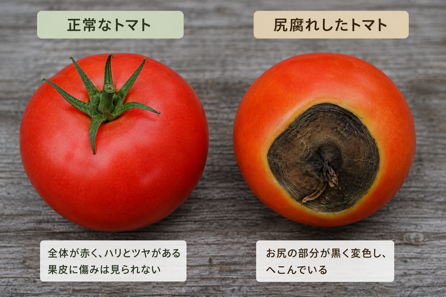 健康に育ったトマトの実