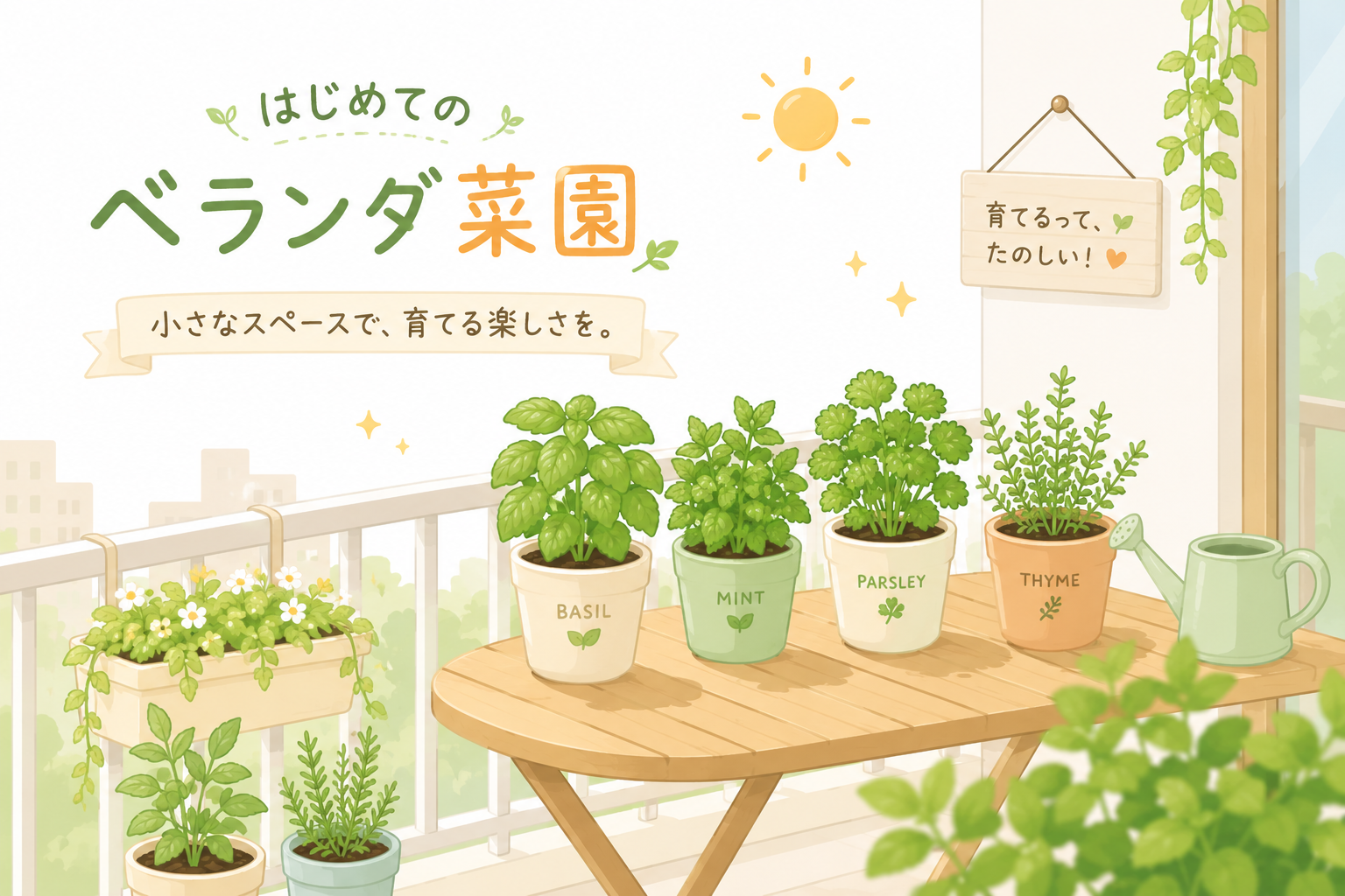 ベランダ栽培で超かんたん！初めての家庭菜園におすすめの野菜5選